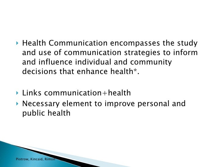 health communication