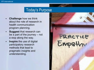 Emerging Participatory Research Methods for Digital Health ...