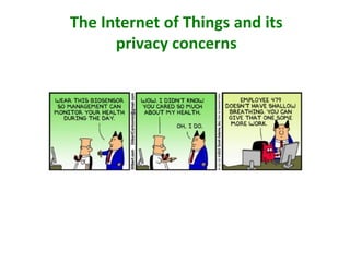 The Internet of Things and its
privacy concerns
 