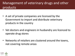 Participatory diagnostics of animal health service delivery systems in Mali