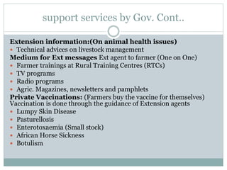 Delivery of animal health services: Opportunities and challenges in extensive systems in Botswana