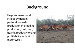 Delivery of animal health services in extensive livestock production systems in Kenya