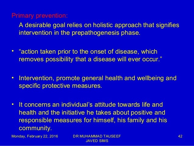 personal health freedom primary illness