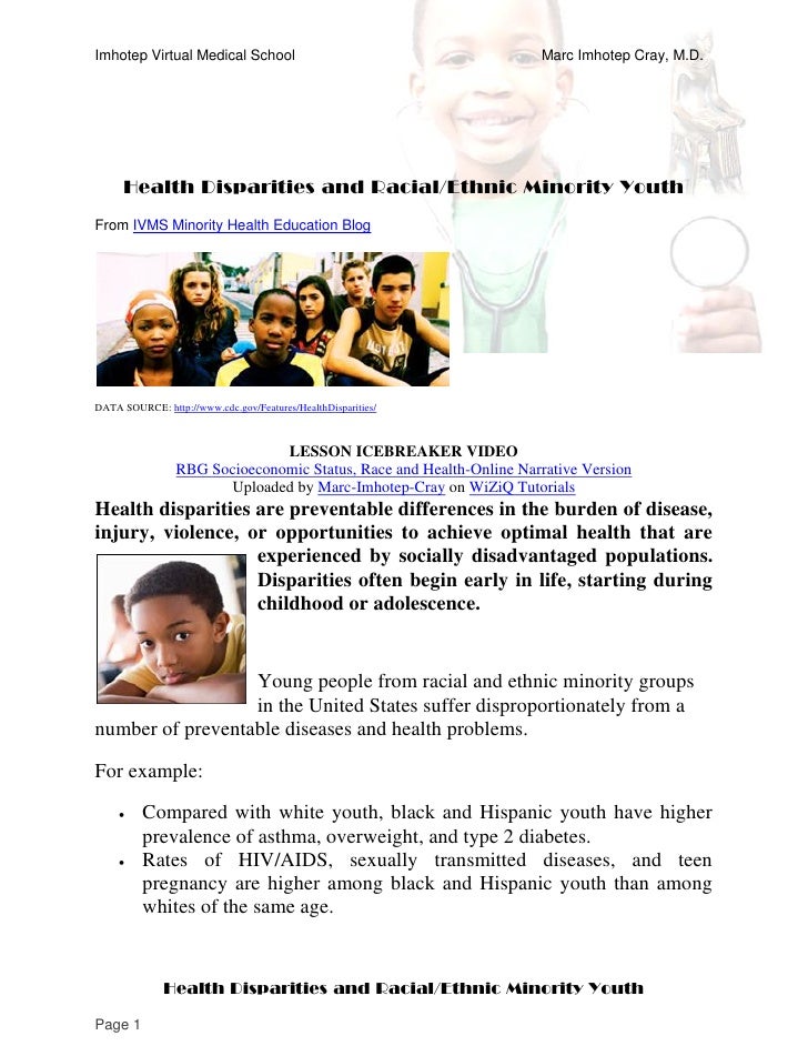 racial healthcare disparities Why racism is a public health issue here’s why racism is a serious public health issue: racial discrimination puts black americans at risk for long-term health problems disparities in. racial healthcare disparities Why racism is a public health issue here’s why racism is a serious public health issue: racial discrimination puts black americans at risk for long-term health problems disparities in.