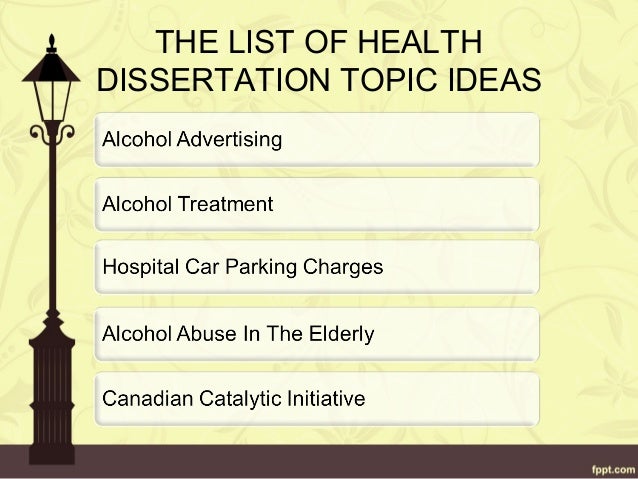 Public health dissertation topics uk picture