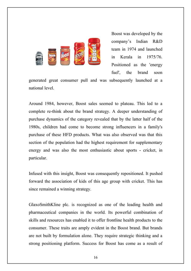 Project report on market share of Health drinks