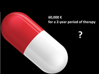 Imagine a new TECHNOLOGY …
60,000 €
for a 2-year period of therapy
?
 