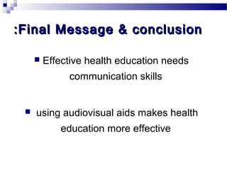 Health education | PPT