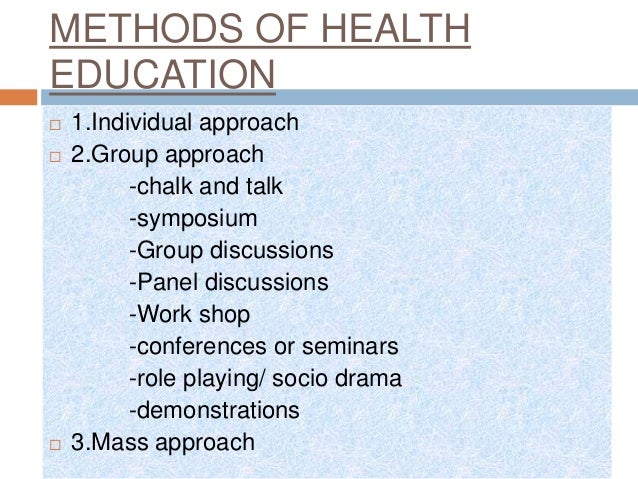 lecture as a method of health education