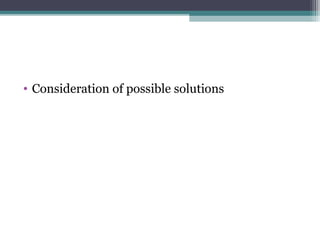 Solution Consideration Health education and communication | PPT