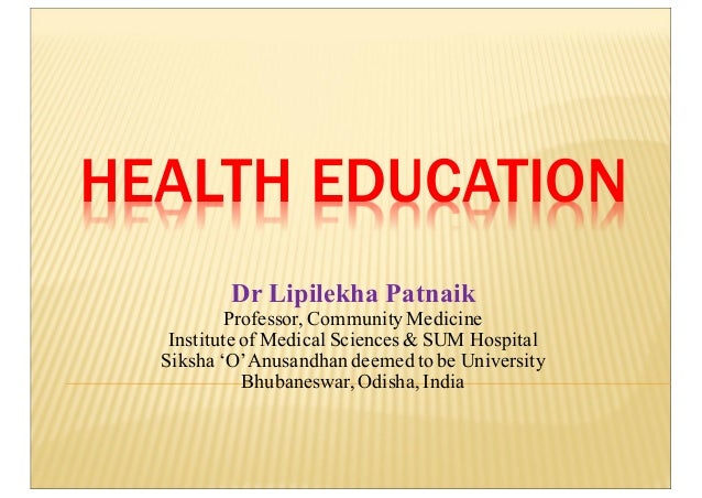 define health education slideshare