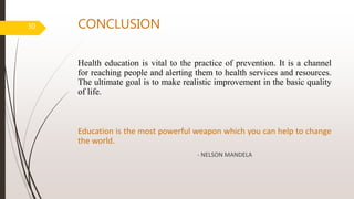 Health education | PPTX
