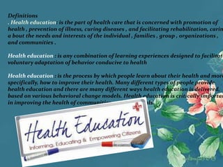 Health education for nursing 