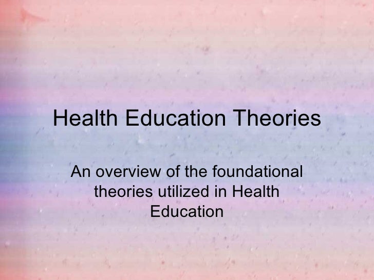 Health education theories