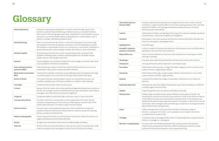 31
30
Alcohol dependency A physical or psychological dependence on alcohol, where the body requires more
alcohol to achieve the desired effect (e.g. of altered mood): use of alcohol interferes
with a person’s life (causing legal, work/study, relationship or social problems); a person
continues to use alcohol despite alcohol causing physical or mental problems; and, if
alcohol is not taken, withdrawal symptoms occur.
Alcohol poisoning When a lot of alcohol has been drunk in a short time, blood levels of alcohol are high
and symptoms of extreme drunkenness are present, such that breathing has slowed,
the individual is only partially conscious or is unconscious, or some other complication is
present that presents a serious danger to health. Also known as ‘Acute intoxication’.
Alcoholic hepatitis An acute injury to the liver from chronic heavy drinking which can present with
symptoms of feeling unwell, tiredness, jaundiced (yellow skin and whites of eyes),
swollen stomach and enlarged, tender liver.
Anaemia Low haemoglobin, the component of blood that carries oxygen around the body, which
causes symptoms of tiredness and weakness.
Acute respiratory distress
syndrome (ARDS)
A life-threatening condition in which the lungs fill with fluid, which occurs as a rare
complication of pneumonia, trauma and severe infections.
Blood alcohol concentration
(BAC)
Concentration of alcohol in the blood, used to determine level of drunkenness for legal
or medical purposes. The current limit for driving in New Zealand is 80 mg/dL.
Burden of disease The impact of diseases, health problems, injuries, etc measured by economic cost,
mortality, morbidity, years of life lost to disability or ill health or other indicators.
Carcinogen A substance that has been shown to cause cancer.
Cirrhosis Disease of the liver where cells are permanently damaged and replaced by scar tissue, so
the liver can no longer function (to detoxify the body, make vital proteins, store vitamins
and sugars, and make chemicals necessary for digestion).
Congeners Compounds added to alcohol that adds to the taste, smell or colour of the drink.
Coronary artery disease A condition where the coronary arteries, which supply blood to the heart, become
narrowed or blocked because of the build-up of fatty deposits inside the walls of the
arteries (atherosclerosis). This leads to angina and heart attacks.
Delirium tremens The most severe alcohol withdrawal syndrome, which by definition includes the
symptom of delirium (altered and confused state of mind) and usually also sweating,
tremors, anxiety and sometimes fits.
Dilated cardiomyopathy Chronic disease of the heart muscle that leads to heart failure, where the heart can no
longer pump blood around the body effectively.
Diuretic An agent that causes fluid to be lost from the body through the kidneys.
Fatty liver Disorder of the liver where fat builds up in the liver cells, which is reversible and usually
causes no symptoms but may progress to other forms of alcoholic liver disease.
Glossary Fetal alcohol spectrum
disorder (FASD)
Disorder caused by alcohol passing from a pregnant woman to her unborn child and
resulting in a range of possible effects on the child including premature birth, restricted
growth, birth defects, brain damage, developmental delay and social, emotional,
behavioural and mental deficits.
Gastritis Inflammation (irritation and swelling) of the lining of the stomach, leading to symptoms
of stomach pain, nausea, loss of appetite and indigestion.
Heartburn Burning pain in the chest caused by acid from the stomach entering the food pipe. Also
known as reflux (gastro-oesophageal reflux).
Hypoglycaemia Low blood sugar.
Korsakoff’s syndrome,
psychosis or dementia
A chronic condition of memory loss where loss of old memories occurs and difficulties in
laying down new memories may be profound.
Mallory Weiss tear A tear in the join between the stomach and the food pipe due to prolonged or violent
retching or vomiting.
Oesophagus Food pipe, which takes food and fluid from the back of the mouth to the stomach.
Osteoporosis Thinning of the bones which makes them more likely to break.
Pancreatitis Inflammation of the pancreas, an organ that helps in digestion, which can be an acute,
sudden or chronic, longstanding condition.
Pneumonia Inflammation of the lungs usually caused by infection with bacteria or a virus, which
causes shortness of breath, cough and fever.
Psychosis A mental illness defined by changes in personality, a distorted sense of reality and
delusions.
Respiratory depression Slowing of the rate and/or depth of breathing to a point where breathing is insufficient
to supply oxygen around the body.
Sedative A type of drug that calms, and reduces excitability and anxiety.
Standard drink Different types of alcoholic drinks contain different concentrations of alcohol. The
standard drink measures the amount of pure alcohol in a drink so the amount of alcohol
across different volumes and concentrations of alcoholic drink can be compared. One
standard drink equals 10 grams (g) of pure alcohol. For example, a 330ml can of 4 percent
alcohol beer, 30ml of straight spirits and 100ml glass of table wine are all approximately
10g of alcohol and one standard drink.
Stroke Sudden damage to brain cells due to the interruption of the blood supply to
the brain, causing loss of function, such as paralysis or loss of speech. Also known
as cerebrovascular accident (CVA).
Teratogen A substance that can damage the fetus while it is developing inside a pregnant woman.
Alcohol is a teratogen or is teratogenic.
Wernicke’s encephalopathy An acute, severe, life-threatening disorder that usually presents with symptoms
of abnormal or paralysed eye movements, difficulty walking and confusion caused
by thiamine deficiency (secondary to chronic heavy alcohol use).
 