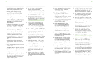 35
34
37.	 Institute of Alcohol Studies. (2008). Women and
alcohol. London: Institute of Alcohol Studies.
38.	 Bujanda, L. (2000). The effects of alcohol
consumption upon the gastrointestinal tract.
American Journal of Gastroenterology, 95(12),
3374–3382.
39.	 Libutti, S. K., Tepper, J. E.,  Saltz, L. B. (2005).
Cancers of the gastrointestinal tract. Section 8.
Cancer of the colon. In V. T. Devita, S. Hellman 
S. A. Rosenberg (Eds.), Cancer, principles  practice
of oncology (7th ed.). Philadelphia: Lippincott
Williams  Wilkins.
40.	 Dasarathy, S.,  McCullough, A. J. (2007). Alcoholic
liver disease. In E. R. Schiff, M. F. Sorrell  W. C.
Maddrey (Eds.), Schiff’s diseases of the liver (10th
ed.). Philadelphia: Lippincott Williams  Wilkins.
41.	 Cheng, S. H.,  Huang, A. T. (2008). Liver and
hepatobiliary tract. In E. C. Halperin, C. A. Perez
 L. W. Brady (Eds.), Perez and Brady’s principles
and practice of radiation oncology (5th ed.).
Philadelphia: Lippincott Williams  Wilkins.
42.	 Kershaw, C. D.,  Guidot, D. M. (2008). Alcoholic
lung disease. Alcohol Research  Health, 31(1),
66–75.
43.	 Institute of Alcohol Studies. (2007). Alcohol
and mental health. London: Institute of Alcohol
Studies.
44.	 Sher, L. (2006). Alcohol consumption and suicide.
QJM, 99(1), 57–61.
45.	 Aminoff, M. J.,  Parent, J. M. (2008). Comorbidity
in adults. In J. Engel  T. A. Pedley (Eds.), Epilepsy:
A comprehensive textbook (2nd ed.). Philadelphia:
Lippincott Williams  Wilkins.
46.	 Su, M. (2005). Alcohol withdrawal. In A. B. Wolfson,
G. W. Hendey, P. L. Henry, C. H. Linden, C. L. Rosen
 J. Schaider (Eds.), Harwood-Nuss’ clinical practice
of emergency medicine (4th ed.). Philadelphia:
Lippincott Williams  Wilkins.
47.	 Spitz, M. R., Sturgis, E. M.,  Wei, Q. (2004).
Molecular epidemiology and genetic
predisposition for head and neck cancer. In L. B.
Harrison, R. B. Sessions  W. K. Hong (Eds.), Head
and neck cancer: A multidisciplinary approach (2nd
ed.). Philadelphia: Lippincott Williams  Wilkins.
48.	 National Digestive Diseases Information
Clearinghouse. (2008). Pancreatitis. Bethesda, MD:
National Institutes of Health, U.S. Dept of Health
and Human Services. From http://digestive.niddk.
nih.gov/ddiseases/pubs/pancreatitis/index.htm.
49.	 Whang, E. E. (2006). Acute pancreatitis. In M.
W. Mulholland, K. D. Lillemoe, G. M. Doherty,
R. V. Maier  G. R. Upchurch (Eds.), Greenfield’s
surgery: Scientific principles and practice (4th ed.).
Philadelphia: Lippincott Williams  Wilkins.
50.	 Flint, R., Windsor, J.,  Bonham, M. (2004). Trends
in the management of severe acute pancreatitis:
Interventions and outcome. ANZ Journal of
Surgery, 74(5), 335–342.
51.	 Connor, J., Gray, A.,  Kypri, K. (2010). Drinking
history, current drinking and problematic sexual
experiences among university students. Australian
and New Zealand Journal of Public Health, 34(5),
487–494.
52.	 Cashell-Smith, M., Connor, J.,  Kypri, K. (2007).
Harmful effects of alcohol on sexual behaviours
in a New Zealand university community. Drug and
Alcohol Review, 26(6), 645–651.
53.	 Cook, R. L.,  Clark, D. B. (2005). Is there an
association between alcohol consumption and
sexually transmitted diseases? A systematic
review. Sexually Transmitted Diseases, 32(3),
156–164.
54.	 Mendiola, J., Torres-Cantero, A. M.,  Agarwal, A.
(2009). Lifestyle factors and male infertility: An
evidence-based review. Archives of Medical Science,
5(1A), S3–S12.
55.	 Abel, E. L. (1997). Maternal alcohol consumption
and spontaneous abortion. Alcohol and
Alcoholism, 32(3), 211–219.
56.	 Henriksen, T. B., Hjollund, N. H., Jensen, T. K.,
Bonde, J. P., Andersson, A.-M., Kolstad, H., et
al. (2004). Alcohol consumption at the time of
conception and spontaneous abortion. American
Journal of Epidemiology, 160(7), 661–667.
57.	 Ministry of Health. (2010). Alcohol and pregnancy:
A practical guide for health professionals.
Wellington: Ministry of Health.
58.	 de Melo, A. N.,  Niedermeyer, E. (2005).
The EEG in infantile brain damage, cerebral
palsy, and minor cerebral dysfunctions of
childhood. In E. Niedermeyer  F. L. da Silva
(Eds.), Electroencephalography: Basic principles,
clinical applications, and related fields (5th ed.).
Philadelphia: Lippincott Williams  Wilkins.
59.	 Crawford, G. H., Pelle, M. T.,  James, W. D. (2004).
Rosacea: I. Etiology, pathogenesis, and subtype
classification. Journal of the American Academy of
Dermatology, 51(3), 342–344.
60.	 Marvin, M. R.,  Emond, J. C. (2006). Cirrhosis
and portal hypertension. In M. W. Mulholland,
K. D. Lillemoe, G. M. Doherty, R. V. Maier  G. R.
Upchurch (Eds.), Greenfield’s surgery: Scientific
principles and practice (4th ed.). Philadelphia:
Lippincott Williams  Wilkins.
61.	 Yeomans, M. R. (2004). Effects of alcohol on food
and energy intake in human subjects: Evidence for
passive and active over-consumption of energy.
British Journal of Nutrition, 92(Suppl 1), S31–S34.
62.	 Wannamethee, S. G.,  Shaper, A. G. (2003).
Alcohol, body weight, and weight gain in middle-
aged men. American Journal of Clinical Nutrition,
77(5), 1312–1317.
63.	 Breslow, R. A.,  Smothers, B. A. (2005). Drinking
patterns and body mass index in never smokers:
National Health Interview Survey, 1997–2001.
American Journal of Epidemiology, 161(4), 368–376.
64.	 Arif, A. A.,  Rohrer, J. E. (2005). Effect of alcohol
consumption on obesity among non-smokers.
Annals of Epidemiology, 15(8), 642–643.
65.	 Wang, L., Lee, I. M., Manson, J. E., Buring, J. E., 
Sesso, H. D. (2010). Alcohol consumption, weight
gain, and risk of becoming overweight in middle-
aged and older women. Archives of Internal
Medicine, 170(5), 453–461.
66.	 Suter, P. M. (2005). Is alcohol consumption a risk
factor for weight gain and obesity? Critical Reviews
in Clinical Laboratory Sciences, 42(3), 197–227.
67.	 Gutiérrez-Fisac, J. L., Rodríguez-Artalejo, F.,
Rodríguez-Blas, C.,  del Rey-Calero, J. (1995).
Alcohol consumption and obesity in the adult
population of Spain. Journal of Epidemiology and
Community Health, 49(1), 108–109.
68.	 NZ Nutrition Foundation. (2011). Energy. From
http://www.nutritionfoundation.org.nz/nutrition-
facts/energy. Auckland: NZ Nutrition Foundation.
69.	 Posner, M. C., Forastiere, A. A.,  Minsky, B. D.
(2005). Cancers of the gastrointestinal tract.
Section 1. Cancer of the oesophagus. In V. T.
Devita, S. Hellman  S. A. Rosenberg (Eds.),
Cancer, principles  practice of oncology (7th ed.).
Philadelphia: Lippincott Williams  Wilkins.
70.	 International Agency for Research on Cancer.
(2010). Alcohol consumption and ethyl carbamate
(Vol. 96). Lyon: IARC, World Health Organization.
71.	 Elta, G. H. (2003). Approach to the patient with
gross gastrointestinal bleeding. In T. Yamada, D.
H. Alpers, N. Kaplowitz, L. Laine, C. Owyang  D.
W. Powell (Eds.), Textbook of gastroenterology (4th
ed.). Philadelphia: Lippincott Williams  Wilkins.
 
