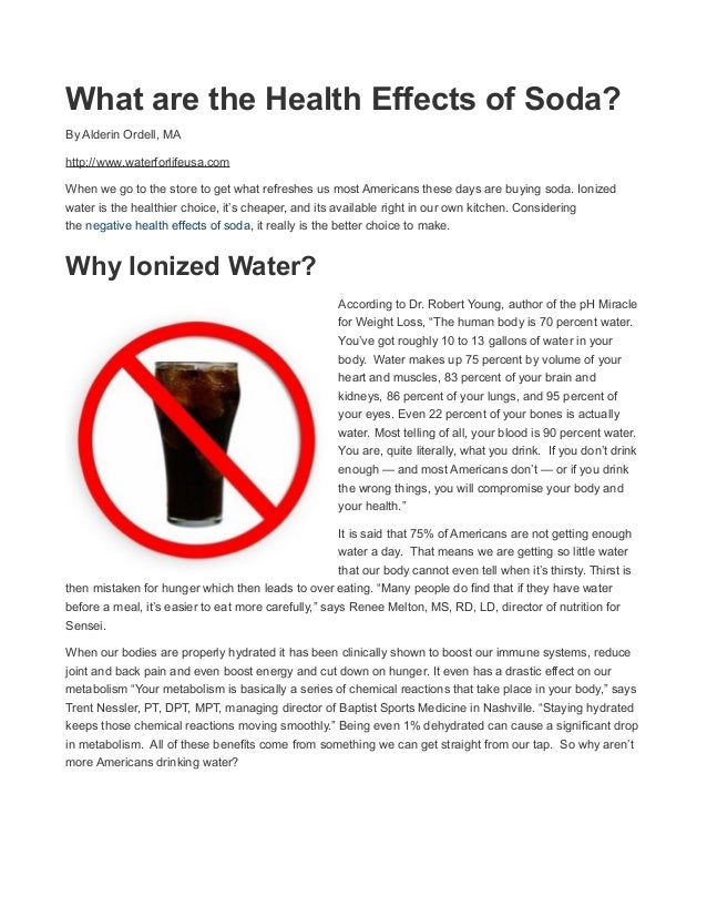 Health Effects of Soda
