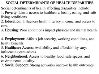 Health Equity and Health Disparities Explained | PDF