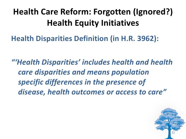 Health Equity Lessons From The United States Really