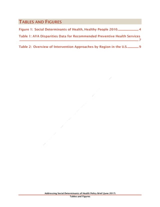 Addressing Social Determinants of Health Among Adolescents and Young ...