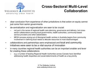 Health Equity into Policy Action: A Policy Conversation at MOHLTC