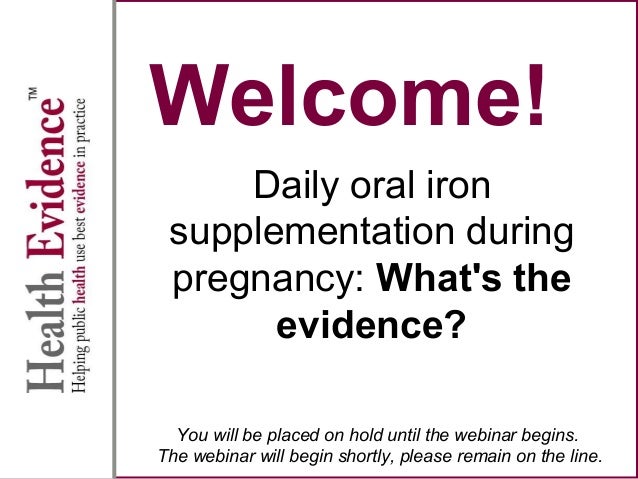Daily Oral Iron Supplementation During Pregnancy What S The Evidence