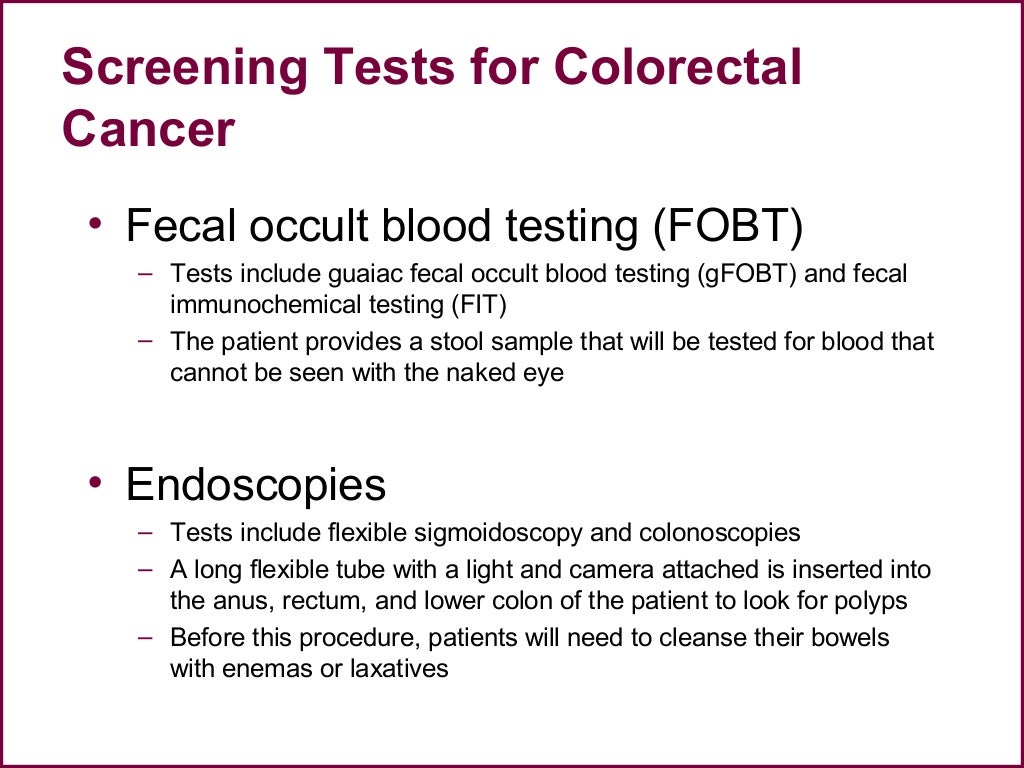 Colorectal screening evidence & colonoscopy screening guidelines