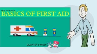 BASICS OF FIRST AID
QUARTER 3-WEEK 7
