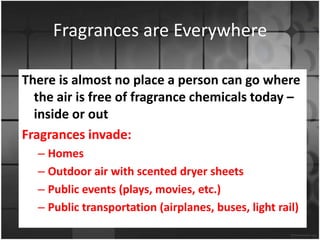 Health hazards of fragnance | PPTX