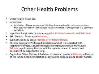 Health hazard by talc proessing in Afghanistan. | PPTX