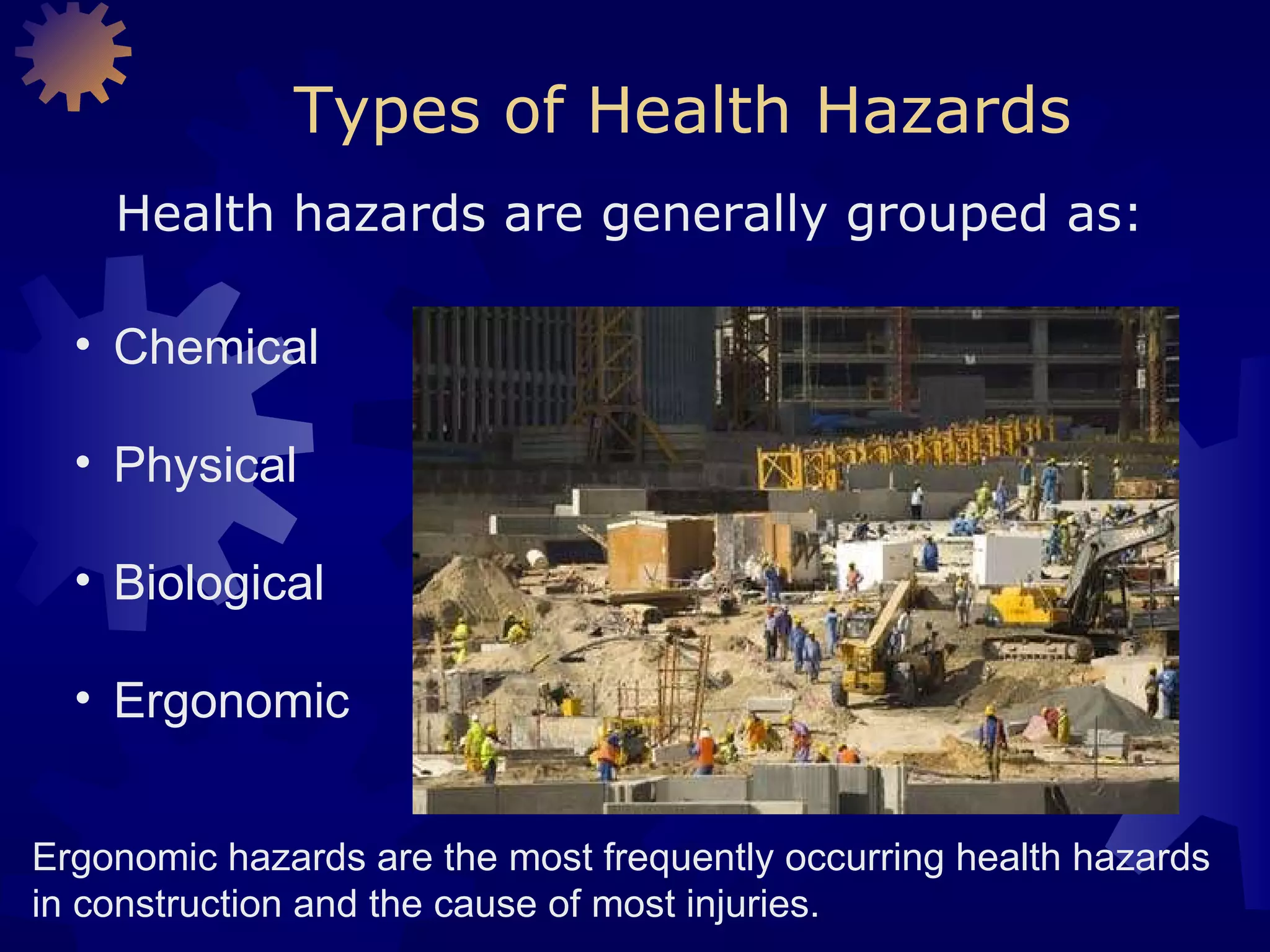 Health hazards in construction | PPT