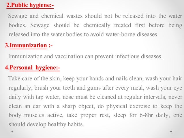 research paper on health and hygiene