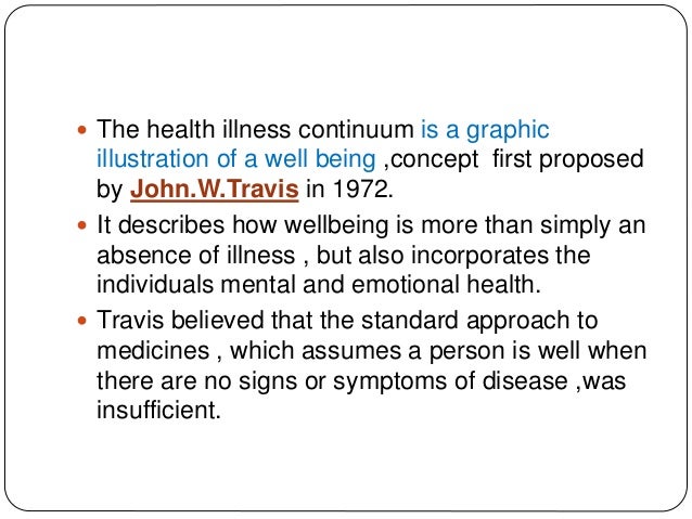 Health Illness Continuum
