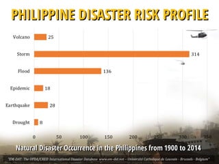 Philippines Risk Profile Health Implications of Disasters in the Philippines | PDF