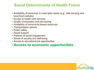 Social Determinants of Health in Action | PPT