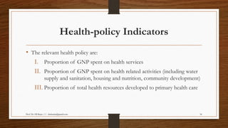 Comprehensive Overview of Health Indicators and Their Applications in ...