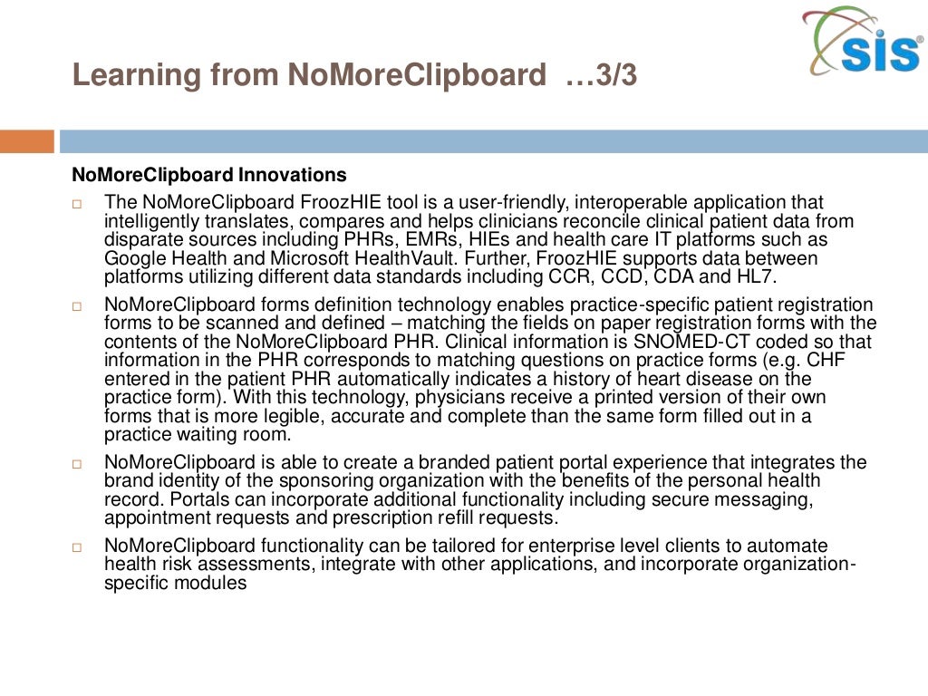 Health Information Exchange Persistent Challenges And New