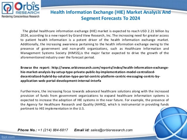 Market Segmentation Health Information Exchange