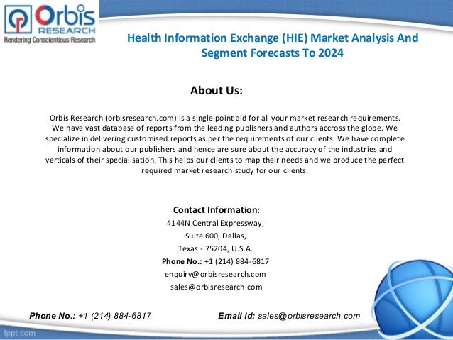 Health Information Exchange (hie) Market Health Information Exchange (hie) Market