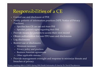 Health Information Privacy and Security | PDF
