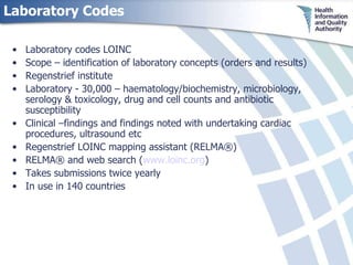 Laboratory Code Riven Health Information Standards - Kevin O'Carroll | PPT