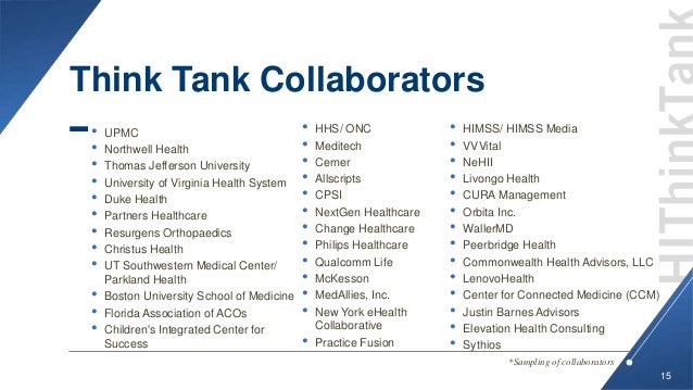 Health Innovation Think Tank Key Takeaways
