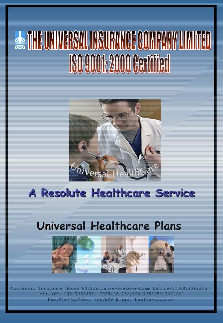 Health Insurance BrochureThe Universal Insurance Company Ltd.