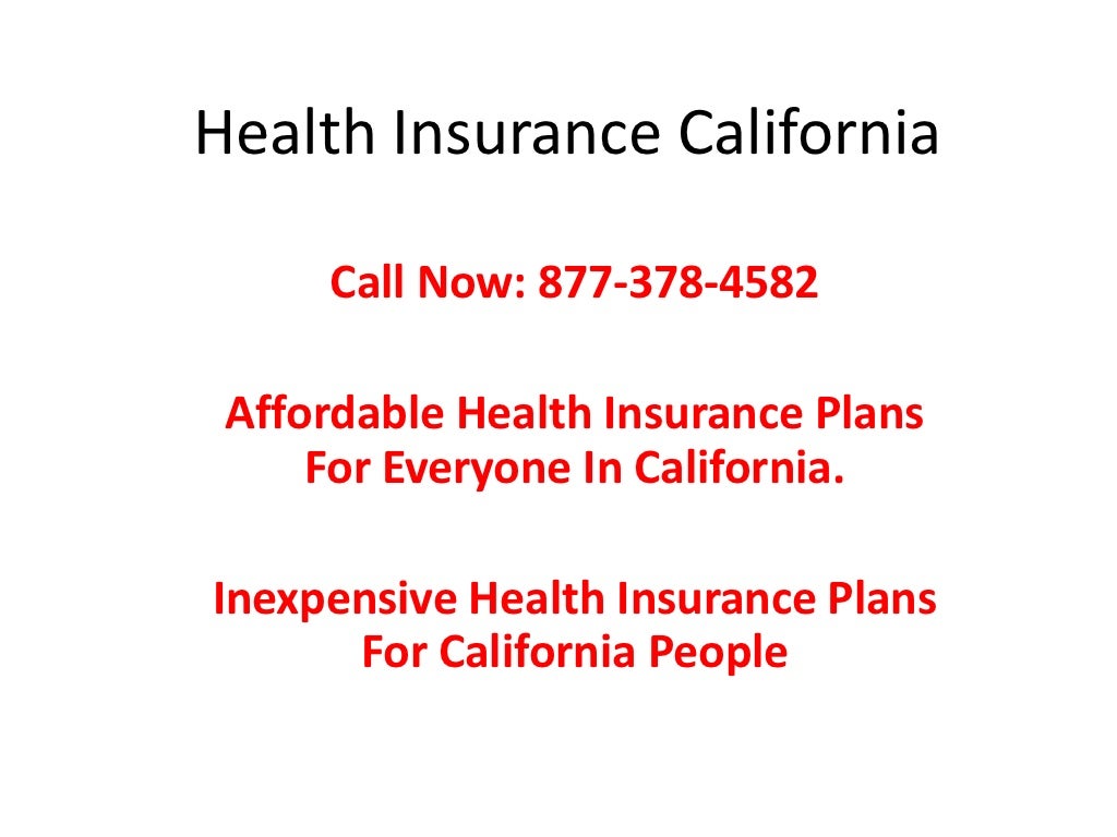 Health Insurance California The Best Plans