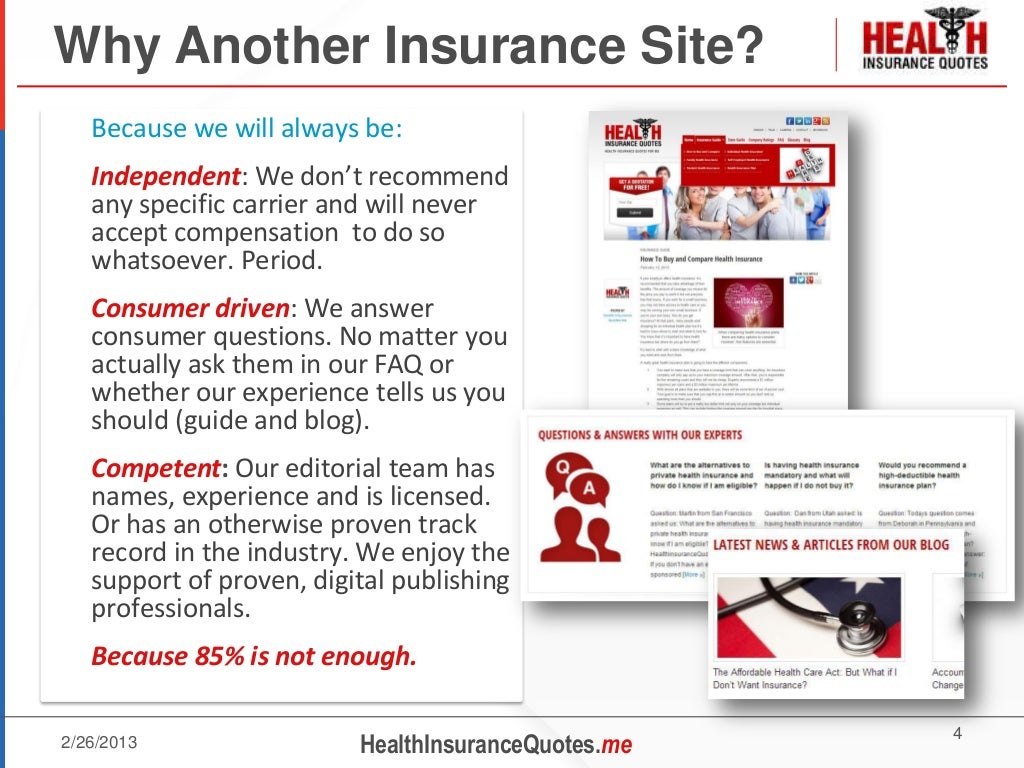 Healthinsurancequotes me - Free and Fast Health Insurance Quotes