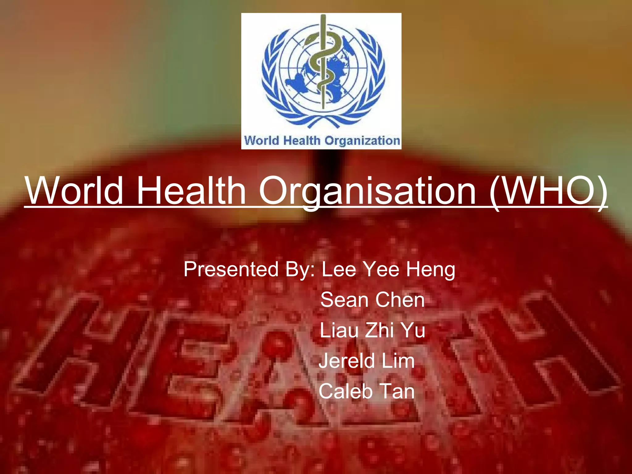 World Health Organisation | PPT
