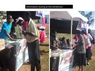 Information sharing at the exhibitions
 