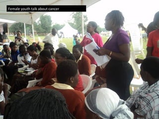 Female youth talk about cancer
 