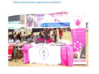 Patient and consumer organizations exhibitions
 