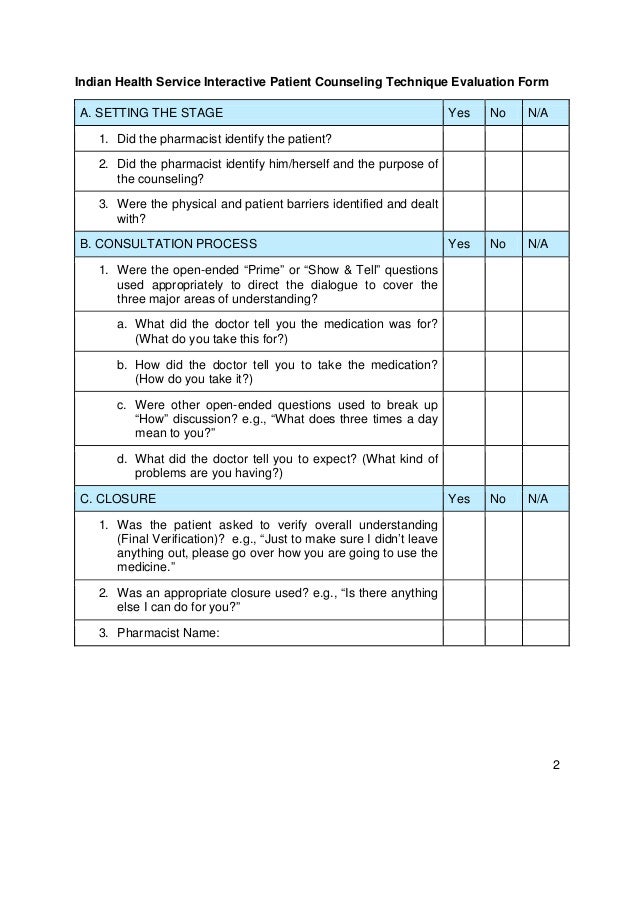 Health literacy toolkit tool 9 pharmacist consultation tool9